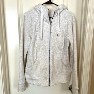 Lululemon full zip scuba. Heather grey